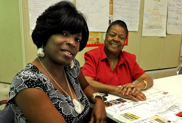 Bridget Brown, left, and her mother, Ruthie Dickerson, took an eight-week personal finance course offered by the HOPE Ministries in Baton Rouge. The program teaches financial literacy and better decision-making.